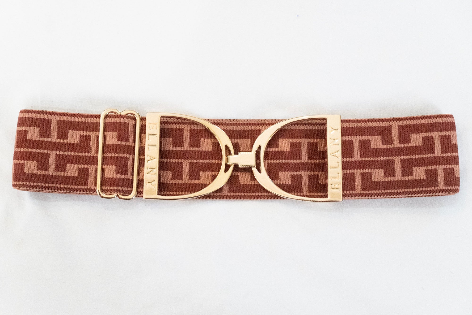 Rose Fallon - 2" Gold Stirrup Elastic Belt
