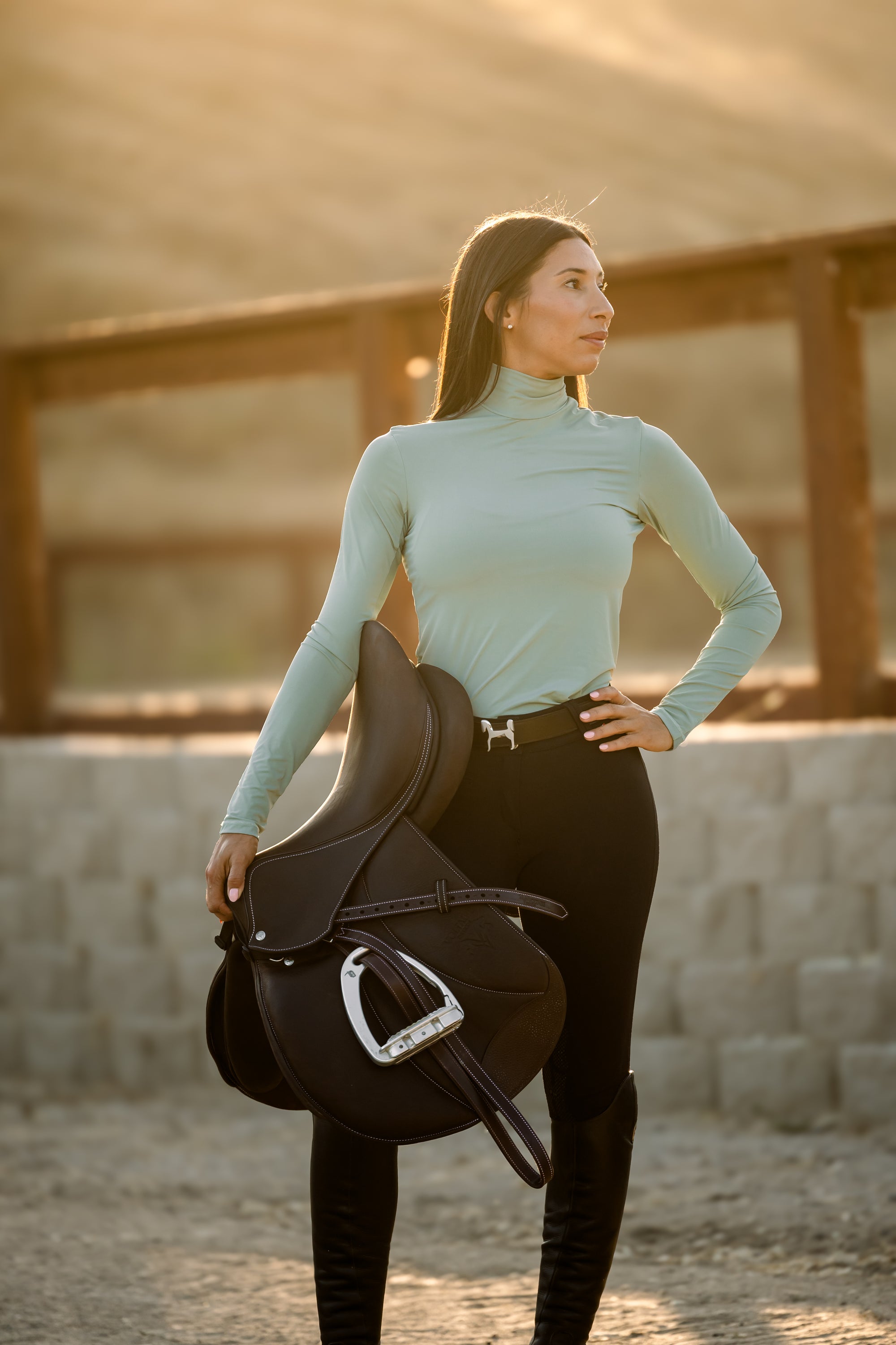 Aspen Turtleneck- Matcha