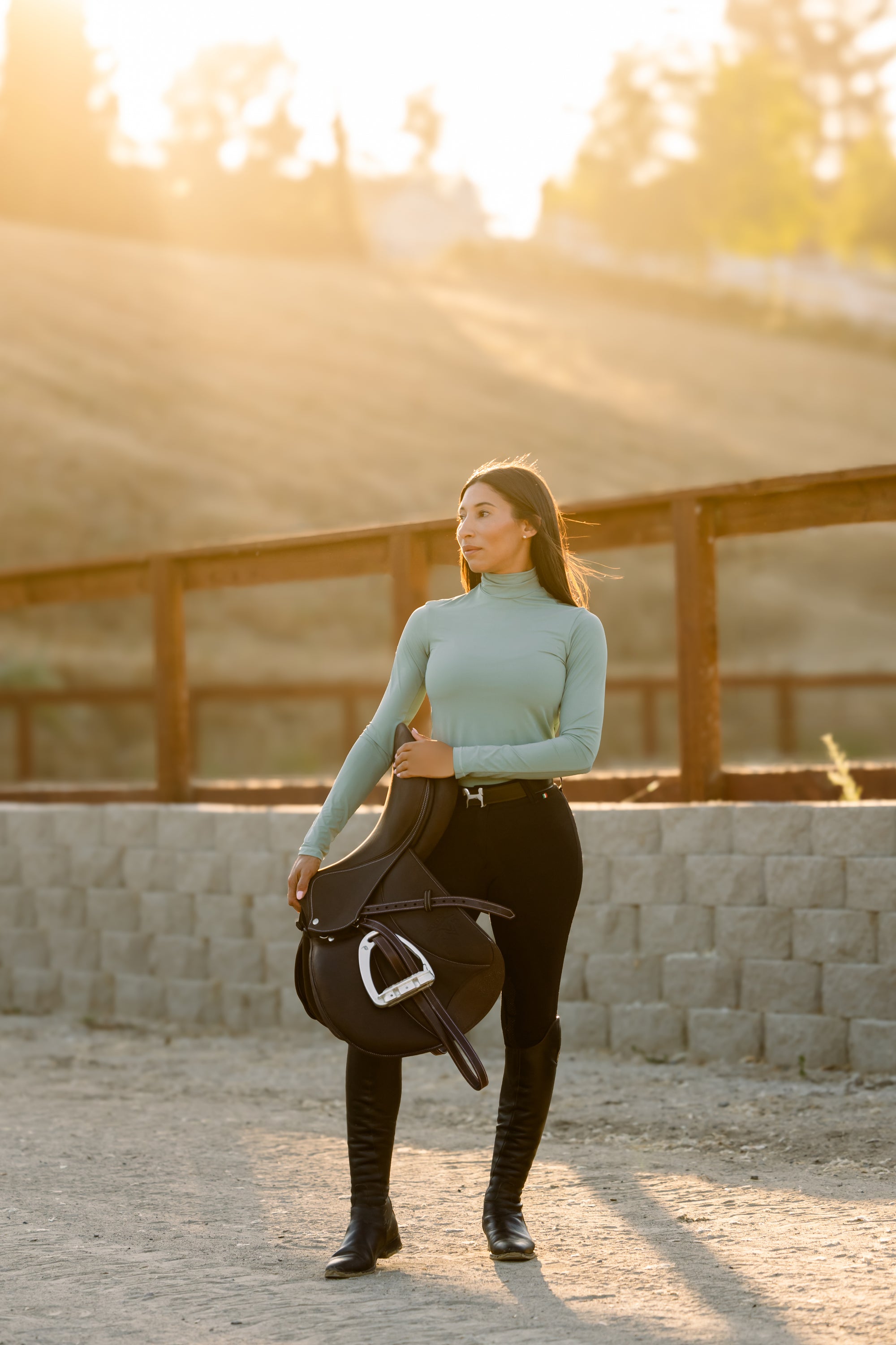 Aspen Turtleneck- Matcha