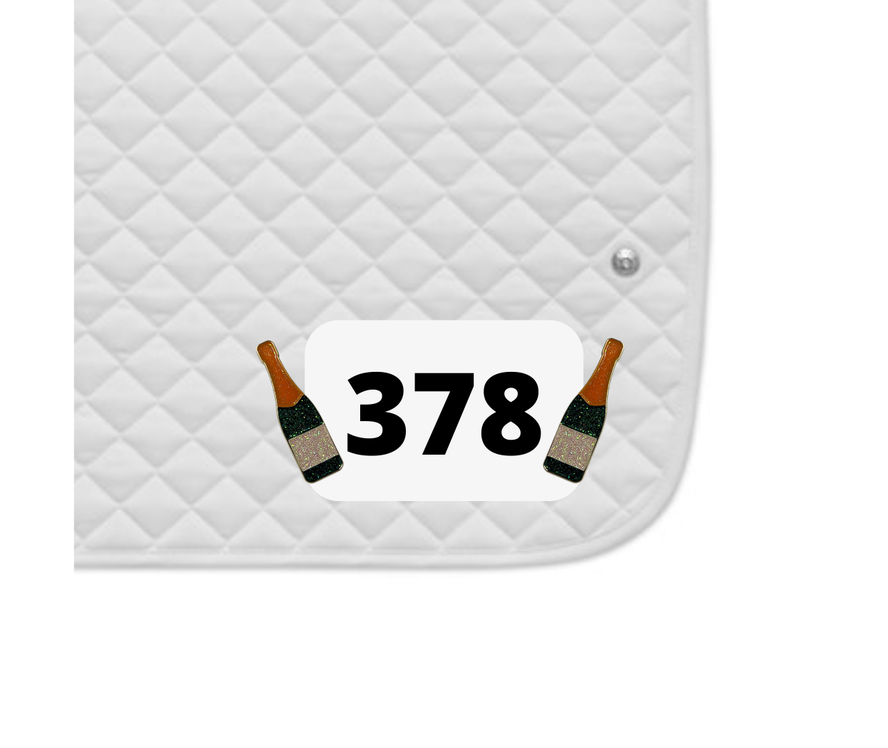 Champagne Celebration Number Pin Charm