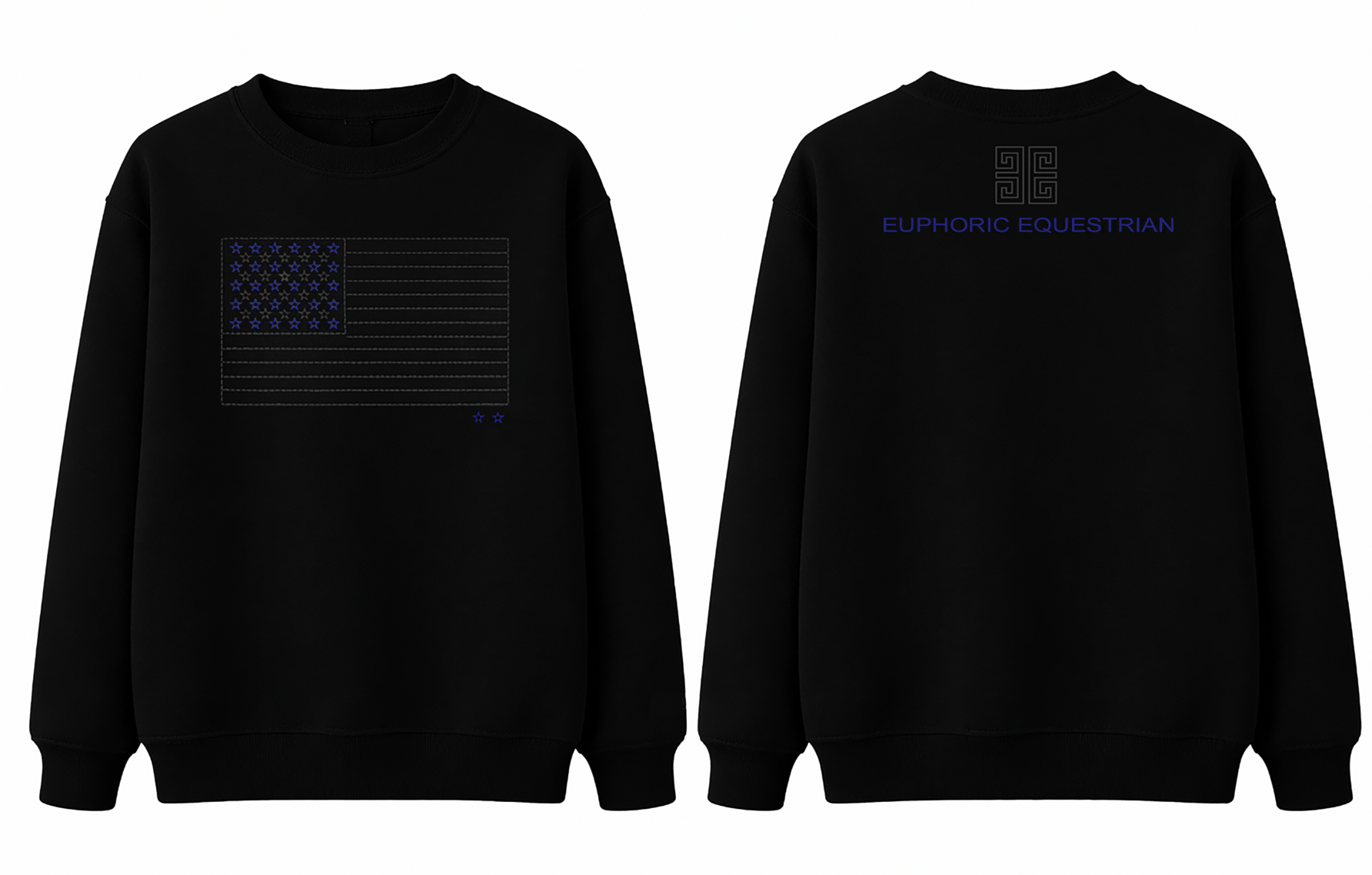 C.P Flag Crewneck-BLACK