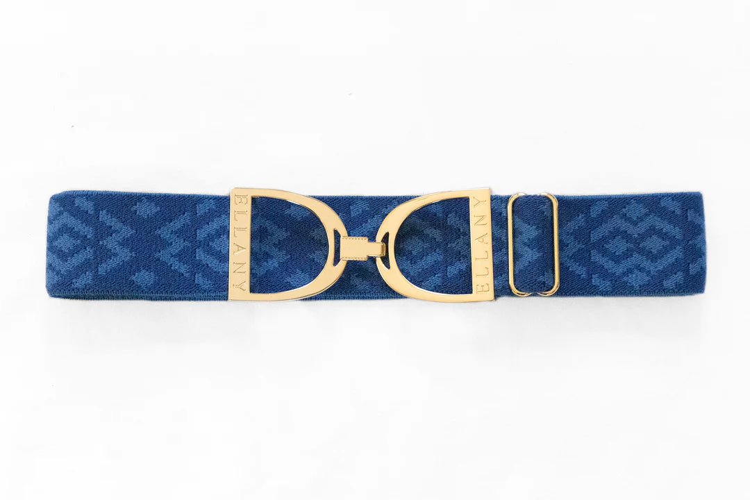 Ellany Royal Tribal Belt- 1.5" Gold Stirrup Elastic Belt