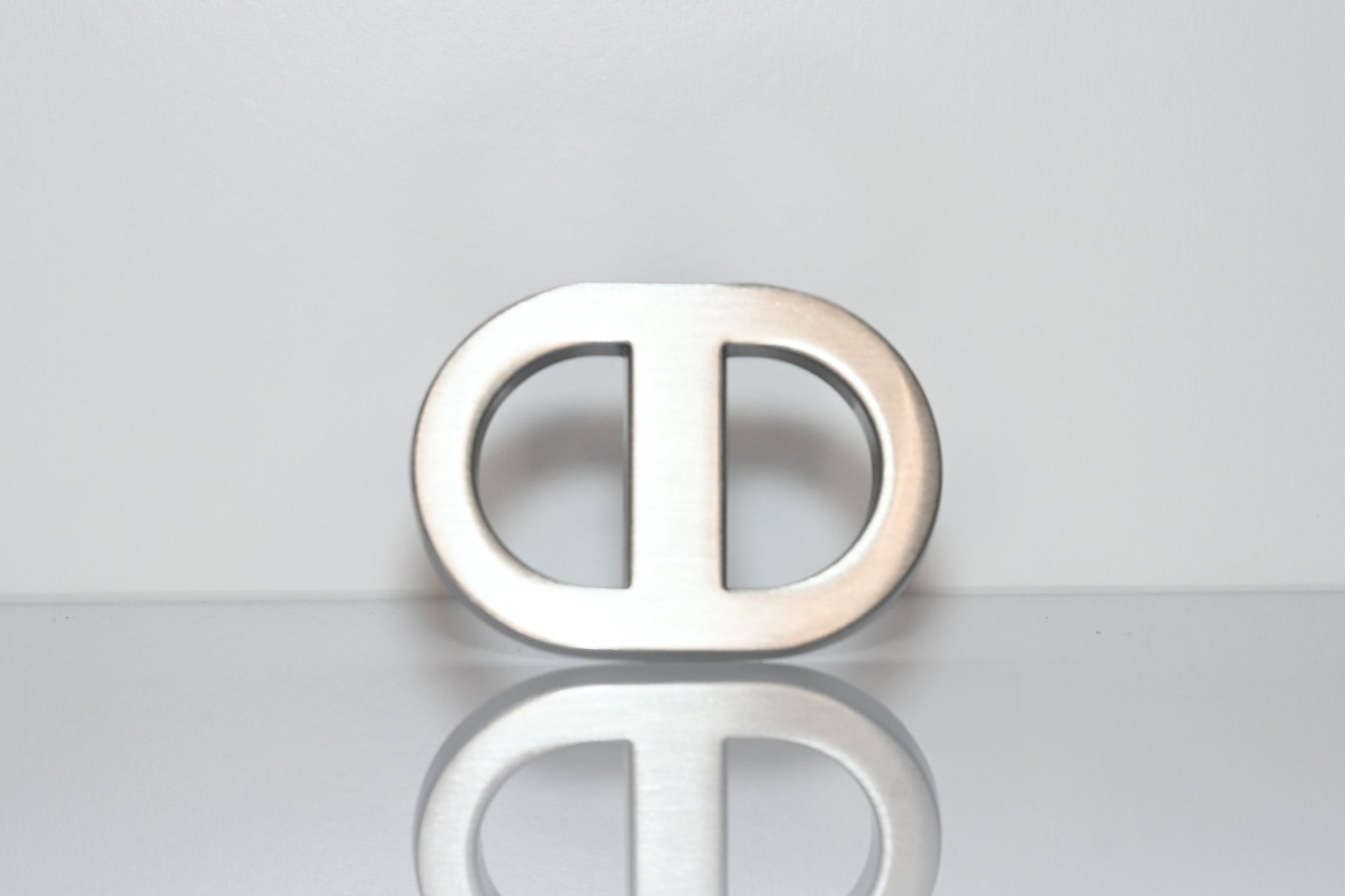 Brushed Silver Link Buckle