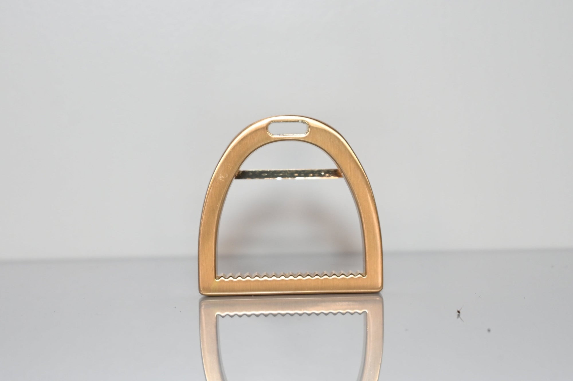 Brushed Gold Stirrup Buckle