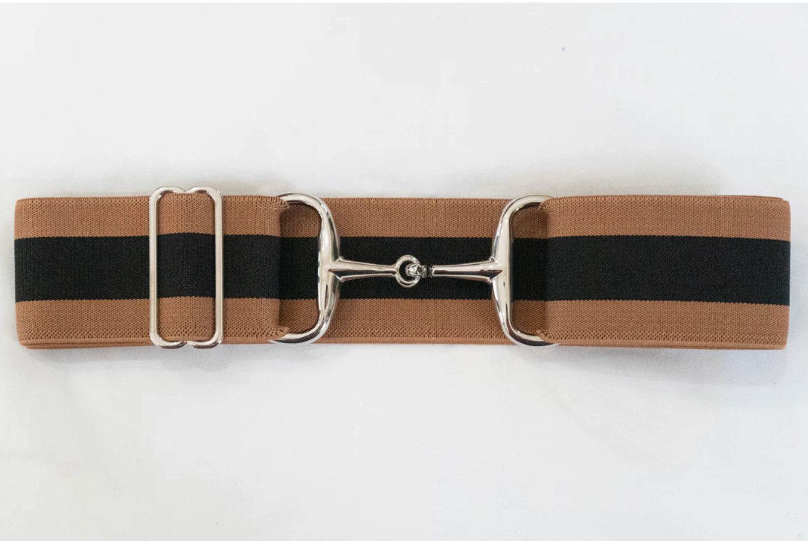 Ellany Costello- 2" Silver Snaffle Elastic Belt