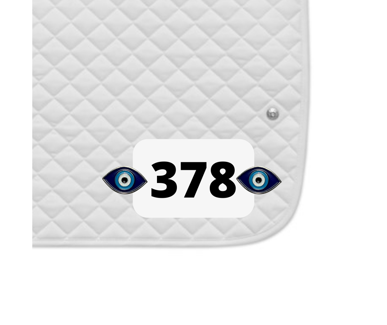 Evil Eye Number Pin Charm