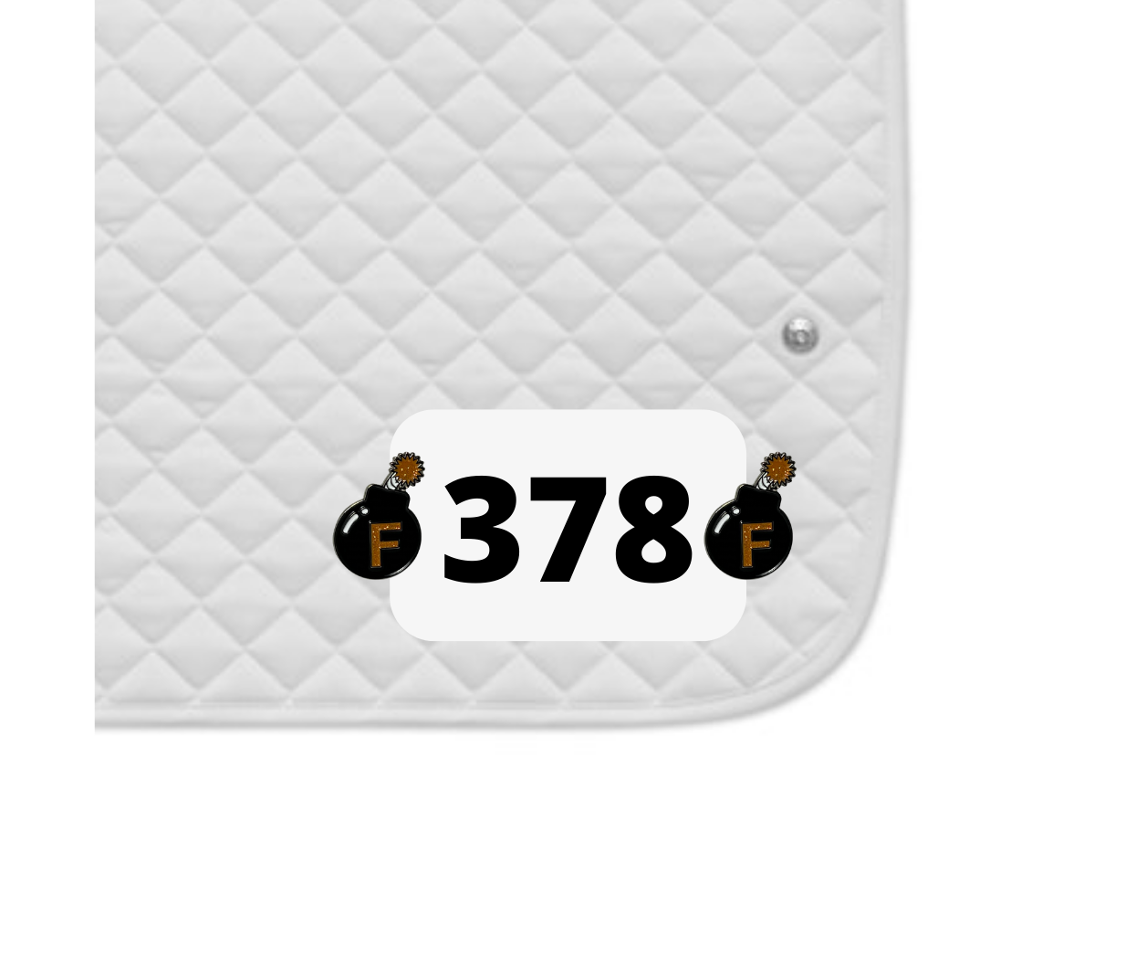 F Bomb Number Pin Charm