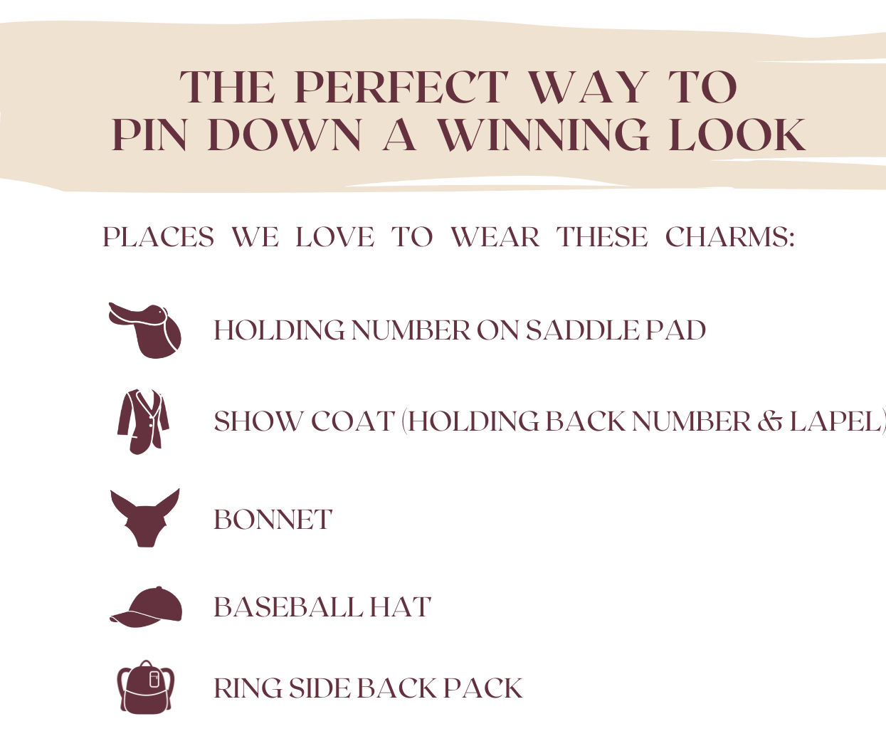Double Clear Number Pin Charm